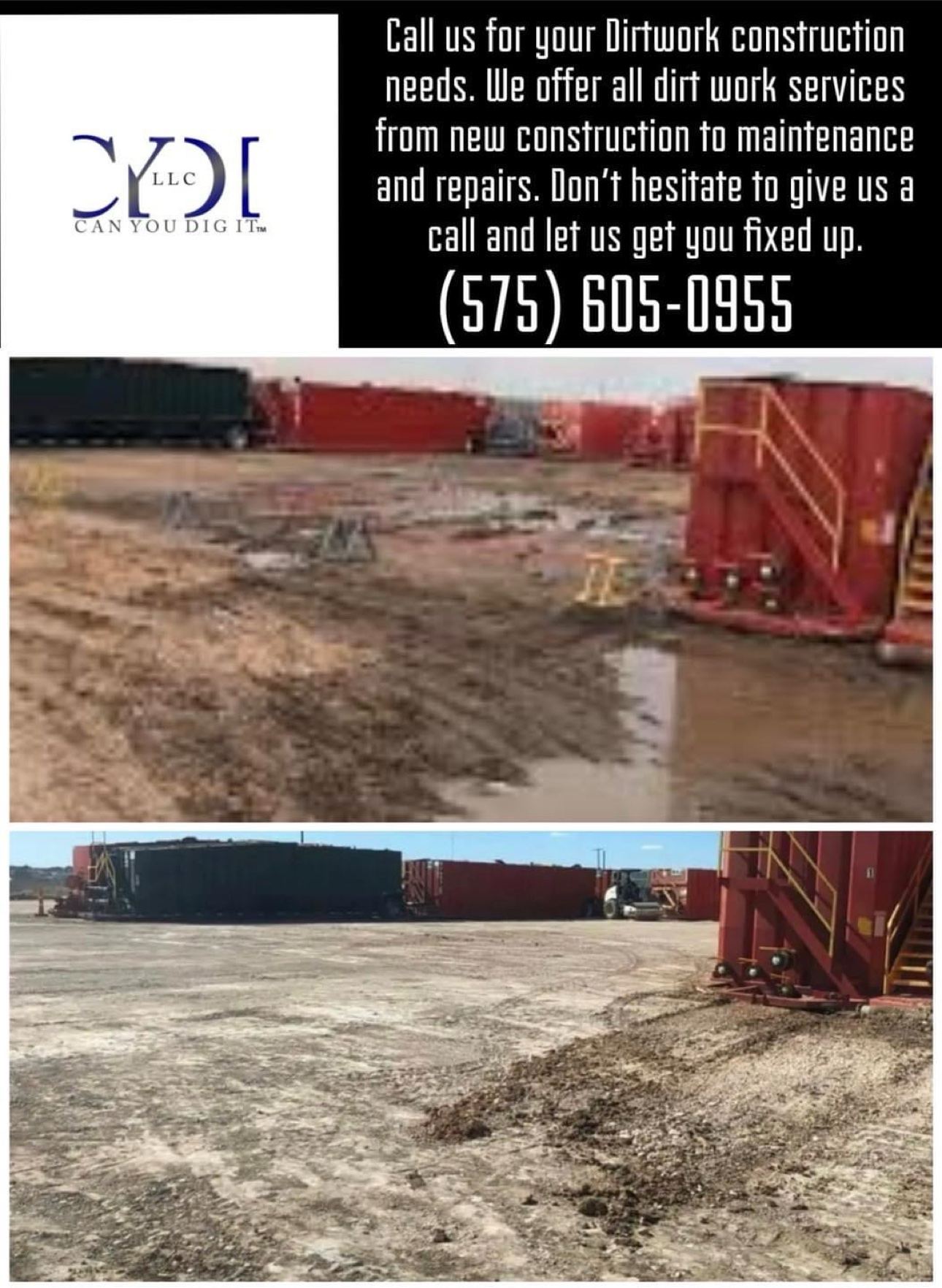 Oilfield location cleanup before and after